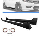 2013-17 For Honda Accord 4 Dr JDM MOD Style Side Skirts Extension PP Pair w/Tape