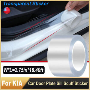 5m*7cm Cover Scuff Sill Car Door Stickers Plate Body Anti Scratch Strip For KIA (For: 2023 Kia Niro)