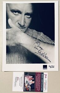 Phil Collins Signed Autographed 8x10 Photo JSA Cert Genesis 2