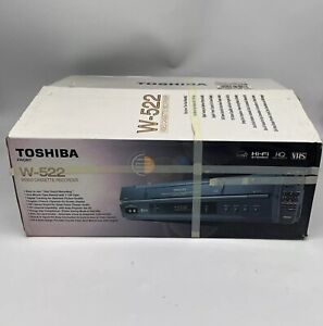 Toshiba W522 VCR VHS Player Recorder 4-Head w Box Remote Manual OPEN BOX