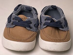 OshKosh Bgosh Baby Canvas Boat Shoes sneakers Infant kids Boys Girls Size 4