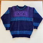 Vintage Dale Of Norway Wool Heavy Knit Nordic Reindeer Sweater Womens Large 90s
