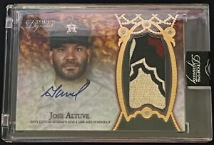 Jose Altuve 2022 Topps Dynasty Dynastic Deed Relic Auto Sick Patch 4/5 SSP!