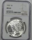 New Listing1922 Peace Dollar CERTIFIED NGC MS 63 Silver Dollar