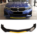 For BMW 640i 650i Coupe Front Bumper Lip Spoiler Splitter Gloss Black Yellow (For: More than one vehicle)