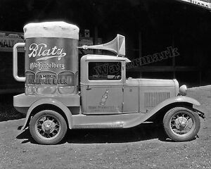 Photograph Blatz Beer Milwaukee Vintage Promotion Truck Year 1935   8x10