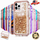 For iPhone 15 14 13 12 11 Pro Max XR X 8 7 Plus Glitter Shockproof Defender Case