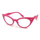 Clear Lens Cat Eye Vintage Style Ombre Glasses Eyeglasses 50s Retro Women 60s