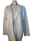 MAGASCHONI Gray Open Front Jacket, Pockets, Size Large Cotton/Polyester/Wool VGC