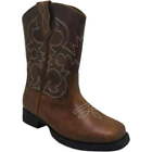 Wonder Nation Youth Boys Brown Pull-on Square toe Cowboy Boots Shoes: 1-6