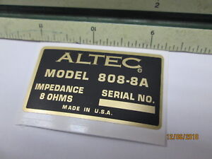 ALTEC 808-8A Driver Vintage Horn Loudspeaker Driver  