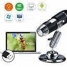 8 LED 1000X 10MP USB Digital Microscope Endoscope Magnifier Camera with Stand US