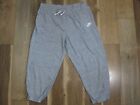 Nike DM6384-063 Women's Gray Gym Vintage Capri Sweatpants Sz XL