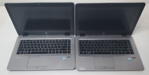 Lot of (2) HP Elitebook 840 G3 Intel Core i5-6200U 2.30GHz 8GB RAM No HDD