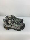 MERRELL WOMENS MOAB 2 WATERPROOF LEATHER HIKING SHOES DRIZZLE/MINT J06028 SIZE 9