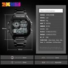 SKMEI Fashion Sport Watch Men Steel LED Digital Wristwatch Male Alarm Watches