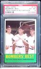 1963 TOPPS #173 Bombers' Best PSA 6 Yankees Mantle Great Color!