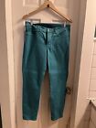NYDJ Size 10 Jeans Teal Green Clarissa ankle