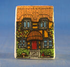 Birchcroft Miniature House Shaped Thimble -- Honeysuckle Cottage