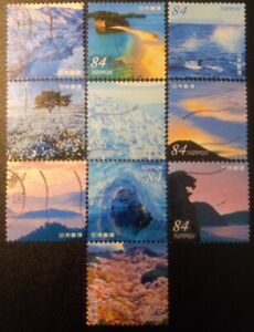 Japan Stamps 2021 Set Of 10 National Landscapes