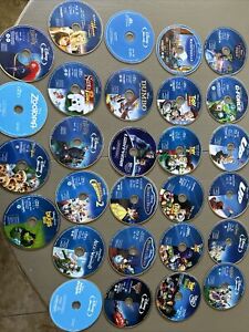 BLU RAY MOVIE LOT 28 Discs Only - All Disney Movies/Bonus. Classic To New. Kids