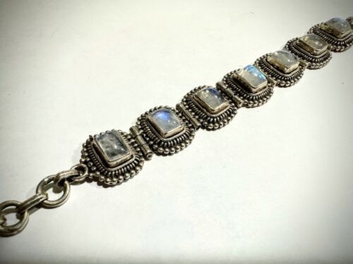 Sterling Silver Amazing Moonstone Bracelet *
