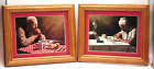 2 Picture Set Giving Thanks Prayer Matted in 10 x 12 Wood Frames