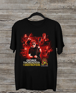 NEW George Thorogood & The Destroyers 2024 tour Black All Size Shirt BO10