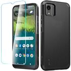 For Nokia C110 5G N156DL Tough Strong Hybrid Case Cover + Tempered Glass