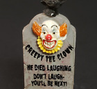 Lemax Spooky Town Halloween Village Creepy Clown Tombstone Gravestone Cemetery