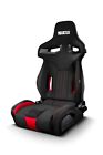 Sparco R333 Black & Red Racing Seat, Modern Reclinable w/ Side Bolsters
