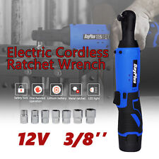 Ratchet Wrench 3/8'' Electric Cordless 90° Right Angle with 2 Battery