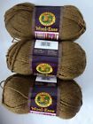 LION BRAND WOOL-EASE YARN COCOA BROWN 129 discontinued Lot #614994 3oz. 197 yds.