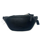 NWT Coach Black Leather Warren Belt Bag Style CN407