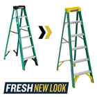 6 Ft. Fiberglass Step Ladder (10 Ft. Reach Height) with 225 Lb. Load Capacity Ty