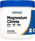 Nutricost Magnesium Citrate Powder (250 Grams) (Unflavored)