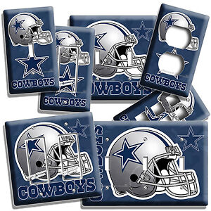 ☆ DALLAS COWBOYS FOOTBALL TEAM LIGHT SWITCH OUTLET WALL PLATES MAN CAVE ROOM ART