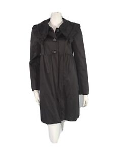 Robert Rodriguez Womens Collared Trench Coat Size 2