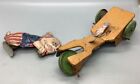 Antique J. Chein & Co. Dog Cart Wind-Up Tin Toy - Parts Only