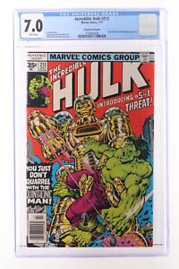 Incredible Hulk #213 - Marvel Comics 1977 CGC 7.0 Jack of Hearts 35 CENT VARIANT