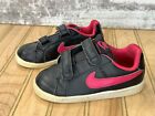 Nike Court Royale Low Top Shoes Black Pink 833656-006 Toddler Girls Size 8C
