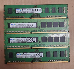 LOT OF 4 SAMSUNG 4GB (4x4GB) DDR3 DESKTOP RAM MEMORY (MM200)
