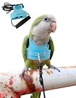 Bird Flight Harness Vest, Parrot Flight Suit with Leash for Parakeets Cockati...