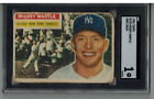 1956 Topps #135 Mickey Mantle New York Yankees HOF Gray Back SGC 1 THE MICK ⚾