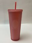New ListingNEW Starbucks Soft Touch Pink Lemonade Studded 24 oz Travel Tumbler Cold Cup