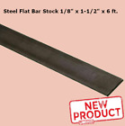 Steel Flat Bar Stock 1/8