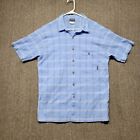 Patagonia Shirt Men's Size XXL Blue A/C Plaid Button Up Organic Cotton 52917