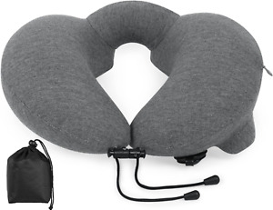 Inflatable Travel Neck Pillow for Traveling Sleeping Airplane Car, Flying Light