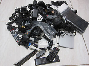 Huge Lot of Completely Untested Electronics, Remote , Power Cord Etc. B