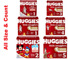New ListingHuggies Size 1,2,3,4,5 Diapers, Little Snugglers Baby Diapers, 120 count